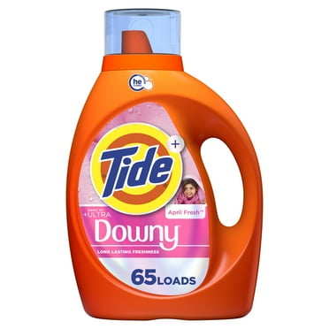 Tide Plus a Boost of Ultra Downy Liquid Laundry Detergent, April Fresh Scent, 92 fl oz, 65 Loads