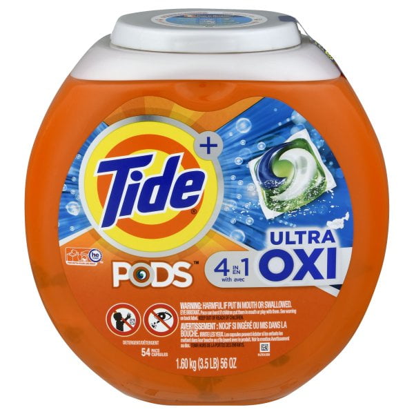 Tide Pods 56 Oz. 54 Loads 4In1 Ultra Oxy Laundry Detergent 75076