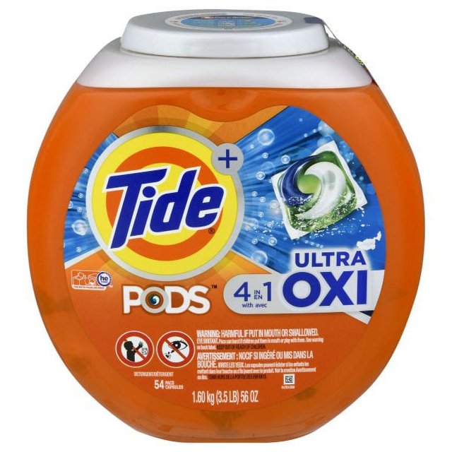 Tide Pods 56 Oz. 54 Loads 4In1 Ultra Oxy Laundry Detergent 75076