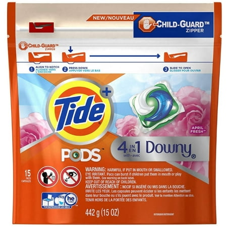 Tide Pods + Downy April Fresh Scent 15 Each