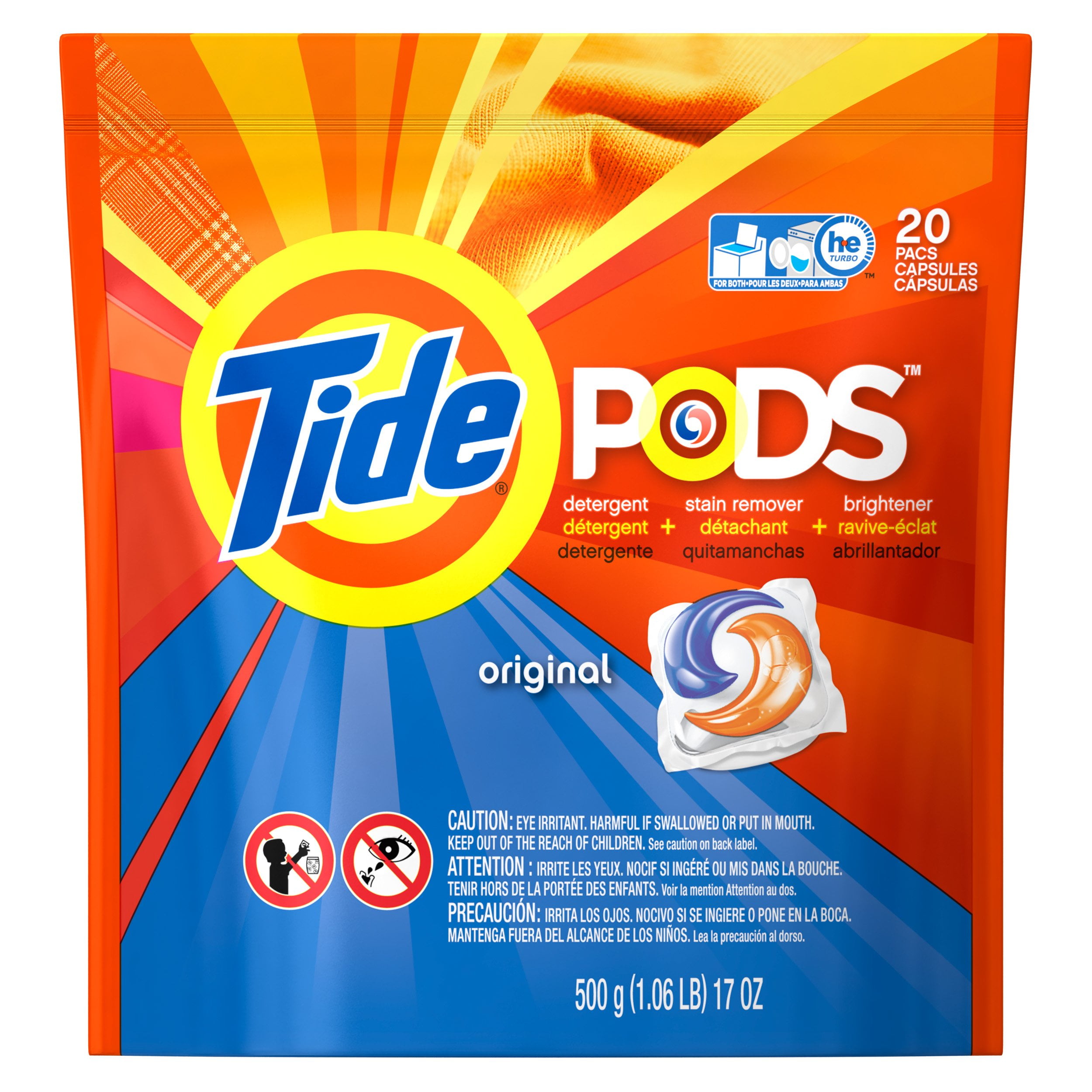 Tide Pods Laundry Detergent Original Scent, 20 Ct