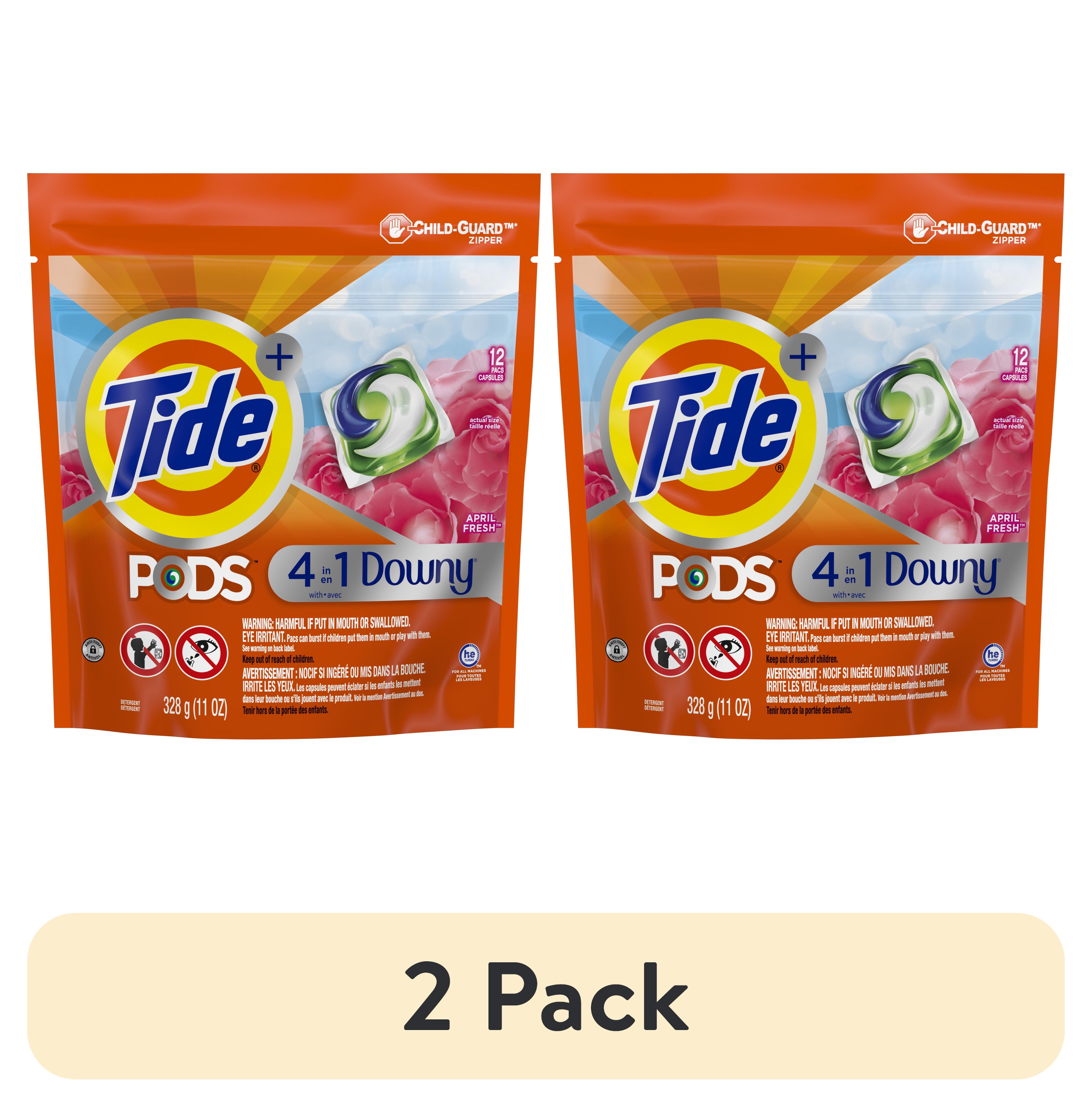 2 pack) Tide Pods Laundry Detergent Soap Packs with Downy