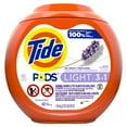 thumbnail image 1 of Tide Pods Light Laundry Detergent Pacs, 42 Count, White Lavender Scent, Powerful Clean With A Light And Lasting Scent, 1 of 3