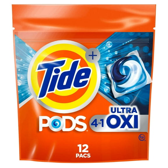 2X - Tide Pods + Ultra Oxi HE Laundry Detergent 12 ct