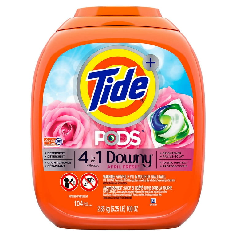 Tide Pods with Downy April Fresh, 104 Count Tide Pods with Downy April Fresh, 104 Count
