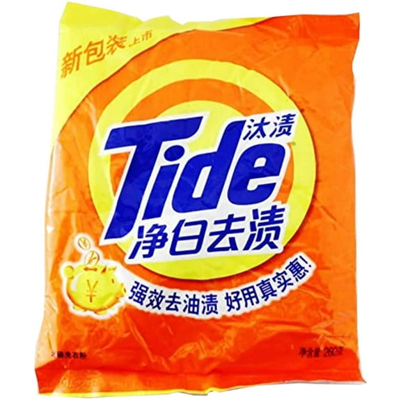 Tide Powder Detergent, Original Scent, Bag of 218 G/7.7 Oz.