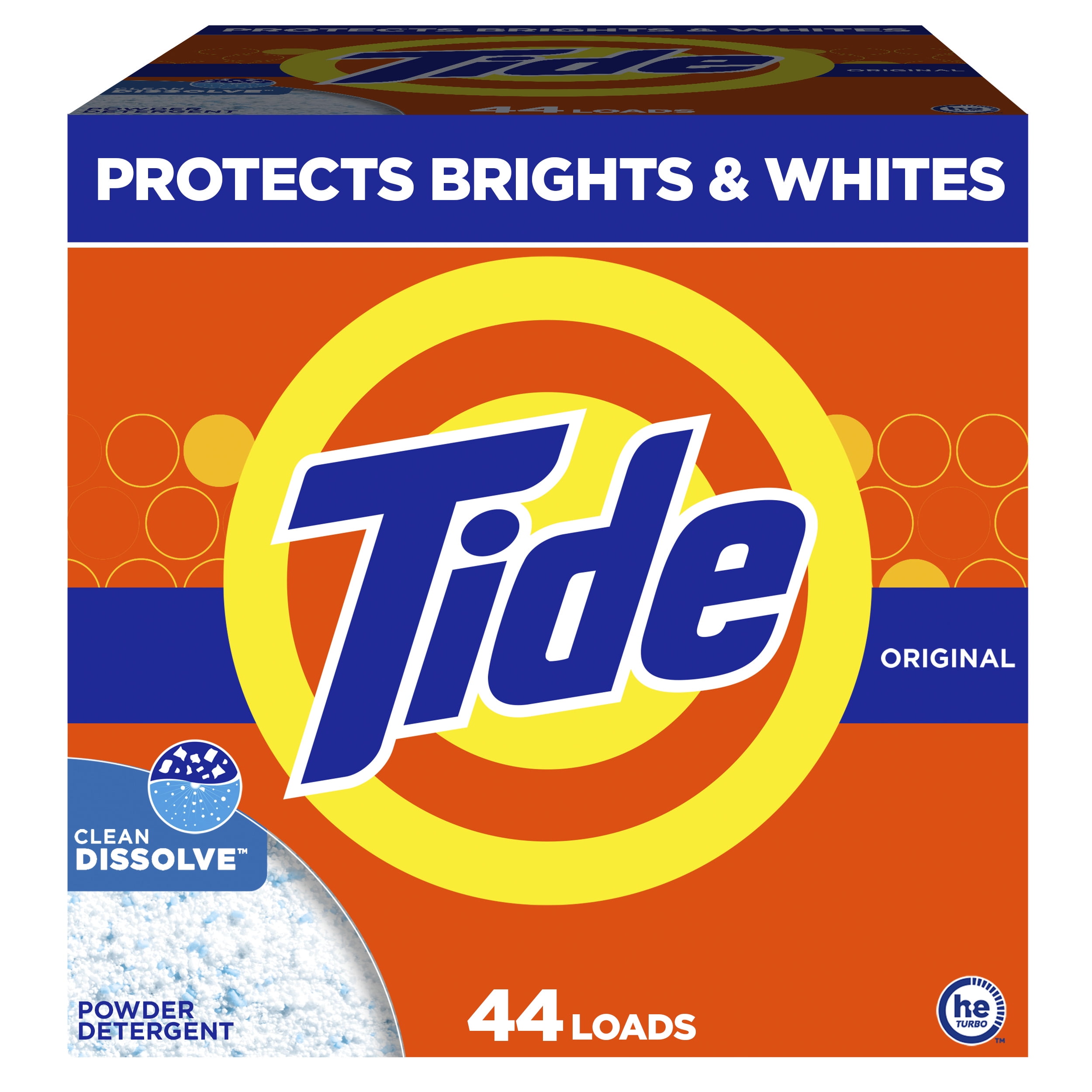 Tide Powder Laundry Detergent, Original Scent, 50 oz, 44 Loads
