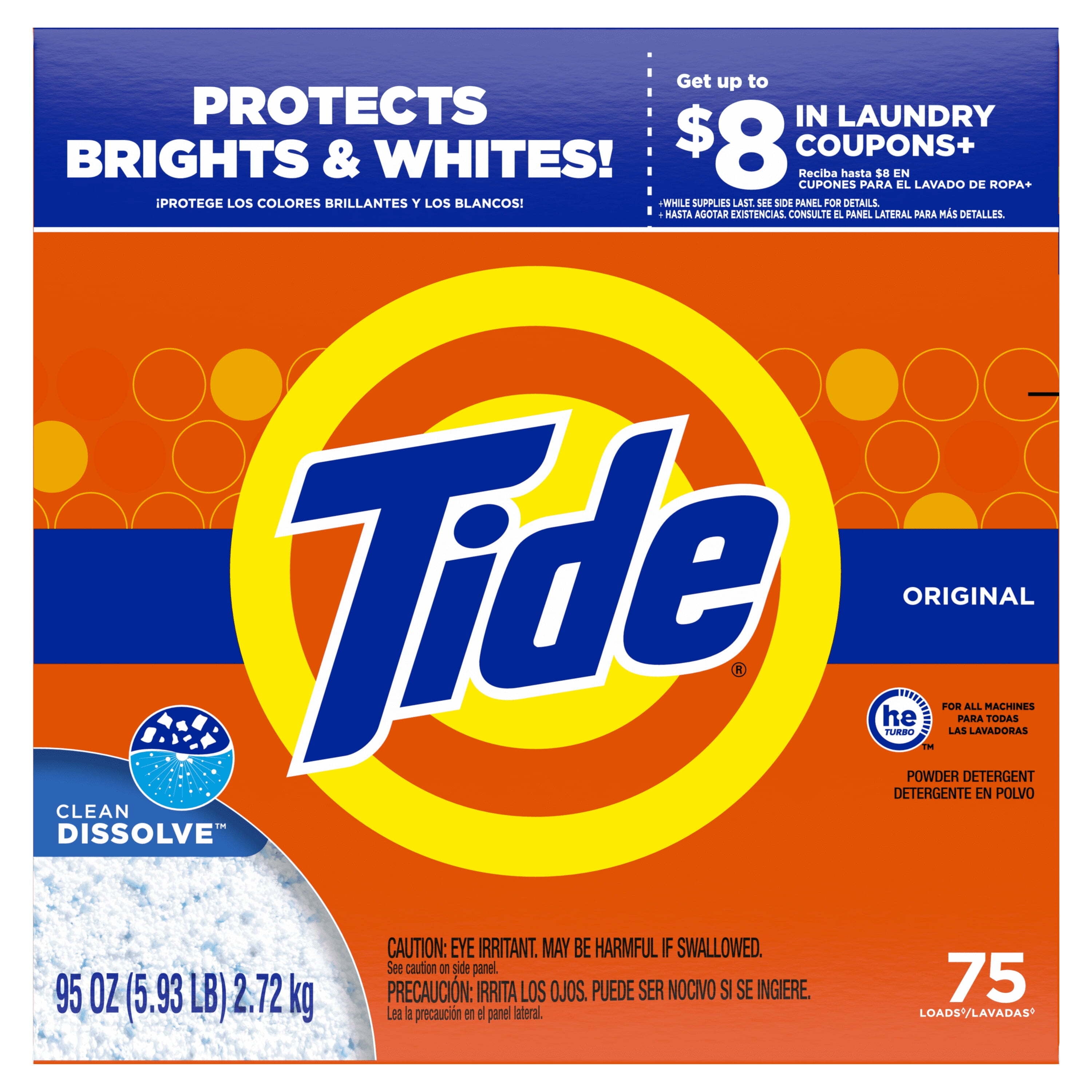 Free Shipping! Tide Laundry Detergent, Powder, Original Scent, 75