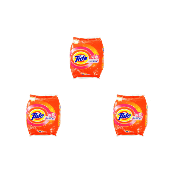 Tide Powder Laundry Detergent with Downy, 1.10 lb Bags  3 Pack  Stain Removal & Fresh Softne