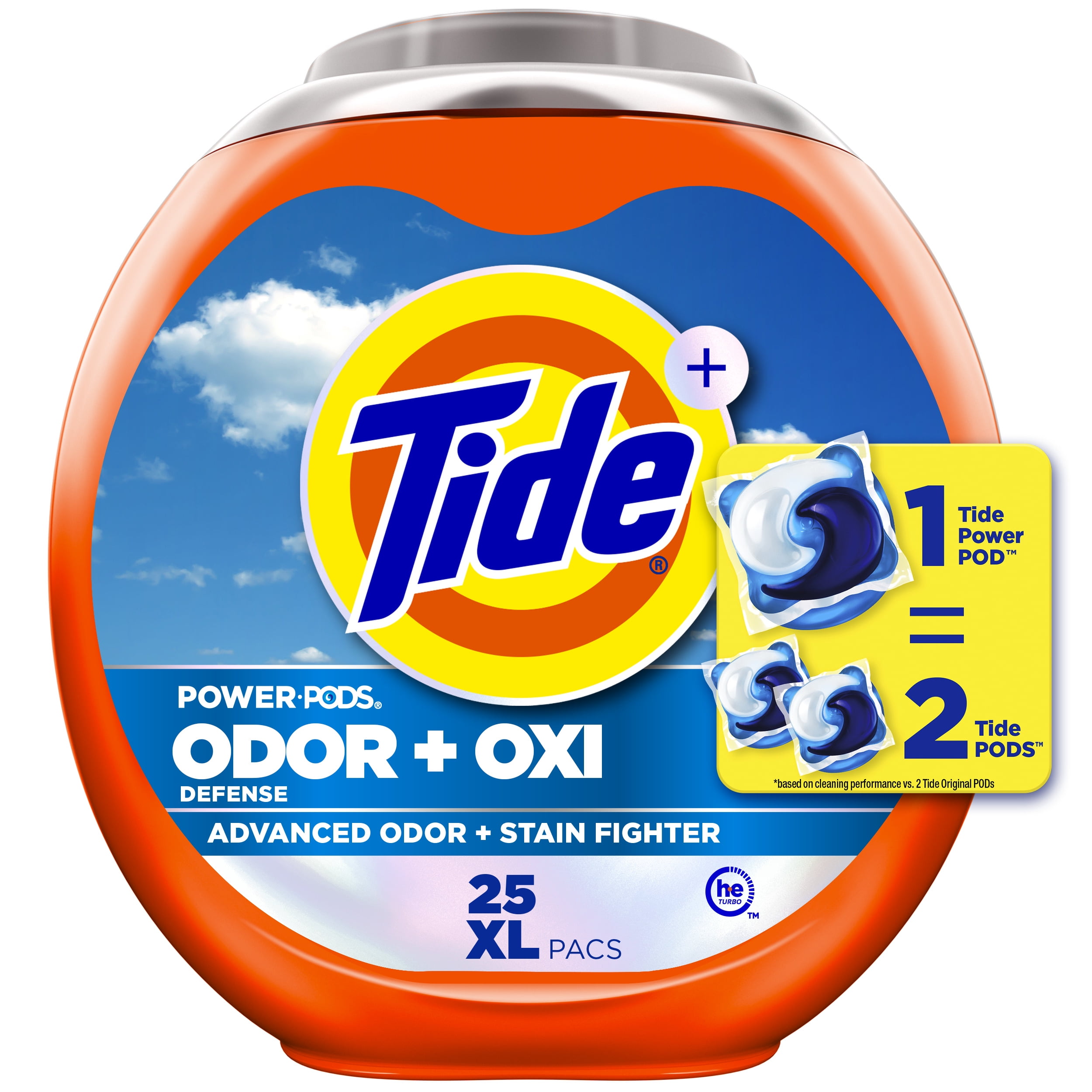 Tide Ultra Oxi Power Pods with Odor Eliminators for White Fabrics