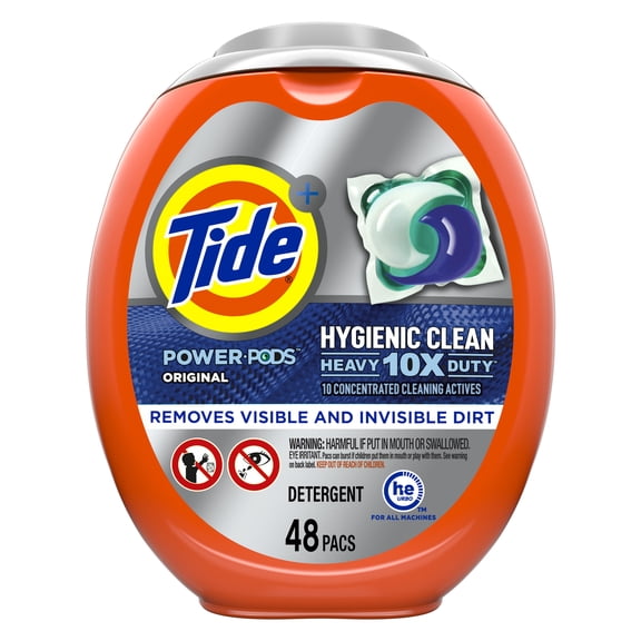 Tide Power Pods Heavy Duty, 48 ct Laundry Detergent Pacs
