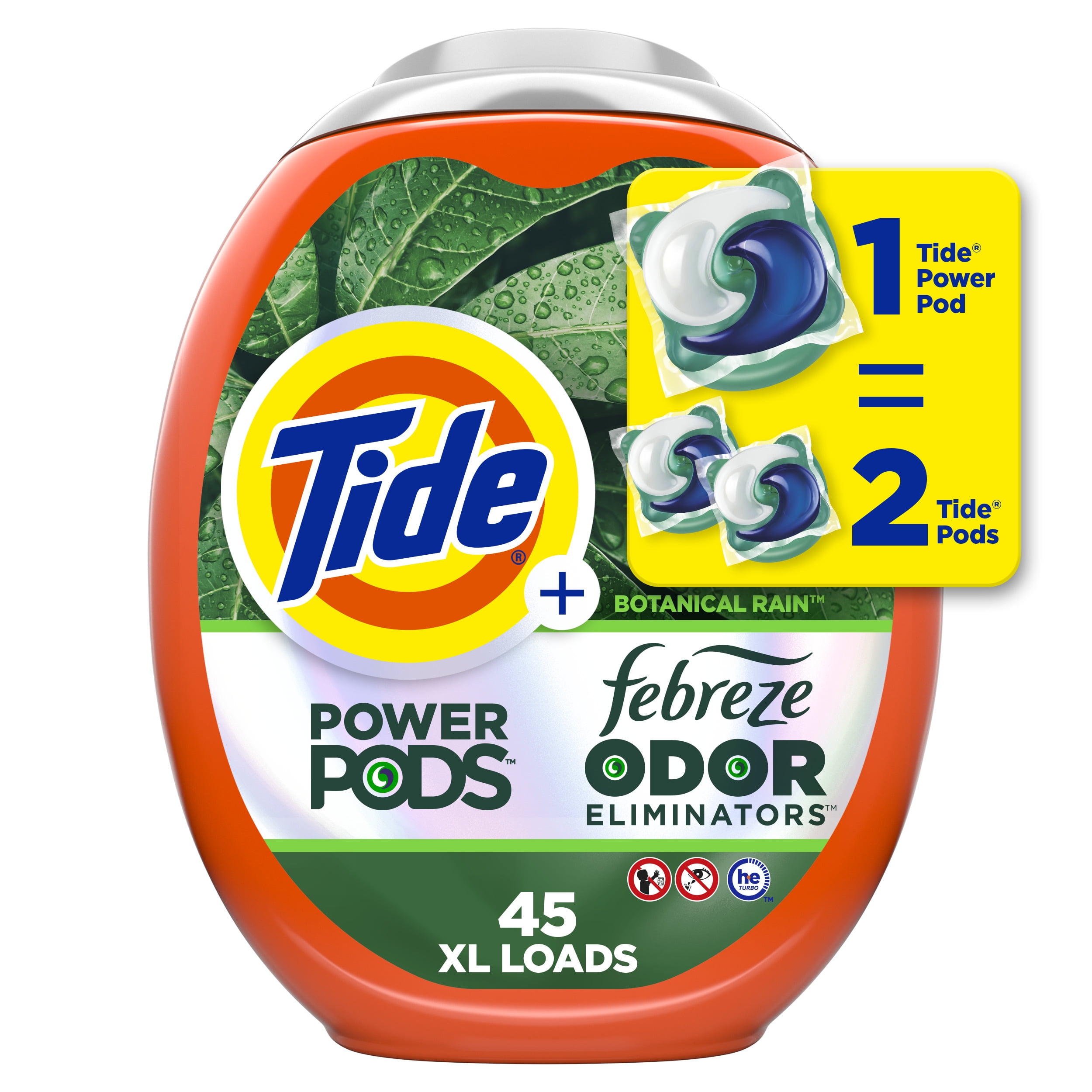 Tide Power PODS with Febreze Laundry Detergent Packs, Botanical Rain