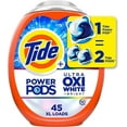 thumbnail image 1 of Tide Power Pods + Ultra Oxi White & Bright HE Laundry Detergent 45 ct, 1 of 5