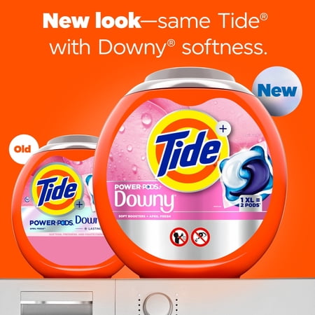 Tide Power Pods With Downy April Fresh Laundry Detergent Pods - 25 ct