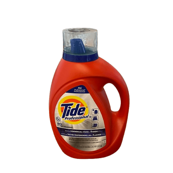 Tide Professional Commercial Liquid Laundry Detergent 80 Loads 105 Oz