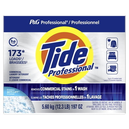 Tide Professional Commercial Powder Laundry Detergent, For Business Use, Fresh Scent, 197 oz, 1 Box