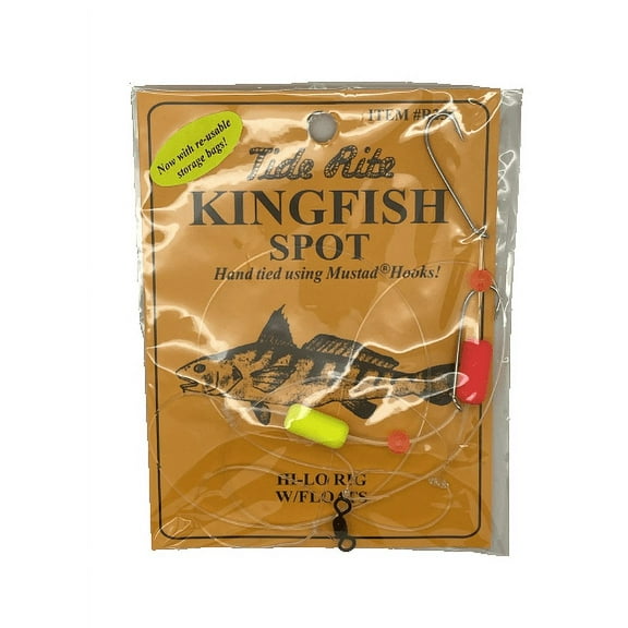 Tide Rite Hand Tied Kingfish Spot Hi-Lo Rig W/Floats Mustad Hooks