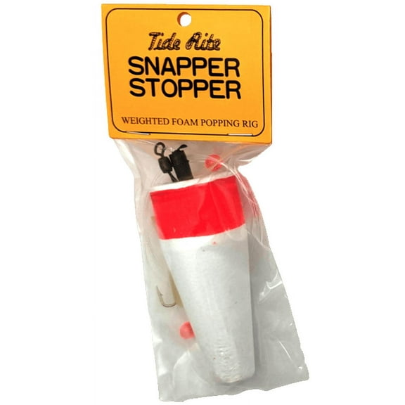 Tide Rite Weighted Foam Snapper Popper with Tube Hook
