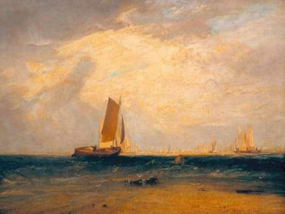 Tide Setting In Canvas Art - William Turner (22 x 28)