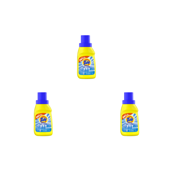 Tide Simply Clean & Fresh Liquid Laundry Detergent, Refreshing Breeze, ( 3 X 10.3 fl oz) , 3 Pack Bottles
