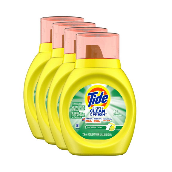 Tide Simply Clean & Fresh (4 Pack) 100 oz