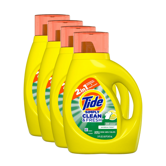 Tide Simply Clean&Fresh (4 Pack) 124 fl Oz