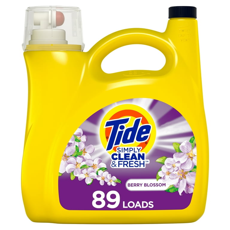 Simply Clean and Fresh Laundry Detergent, Berry Blossom, 89 Loads, 128 oz Pump Bottle Simply Clean and Fresh Laundry Detergent, Berry Blossom, 89 Loads, 128 oz Pump Bottle