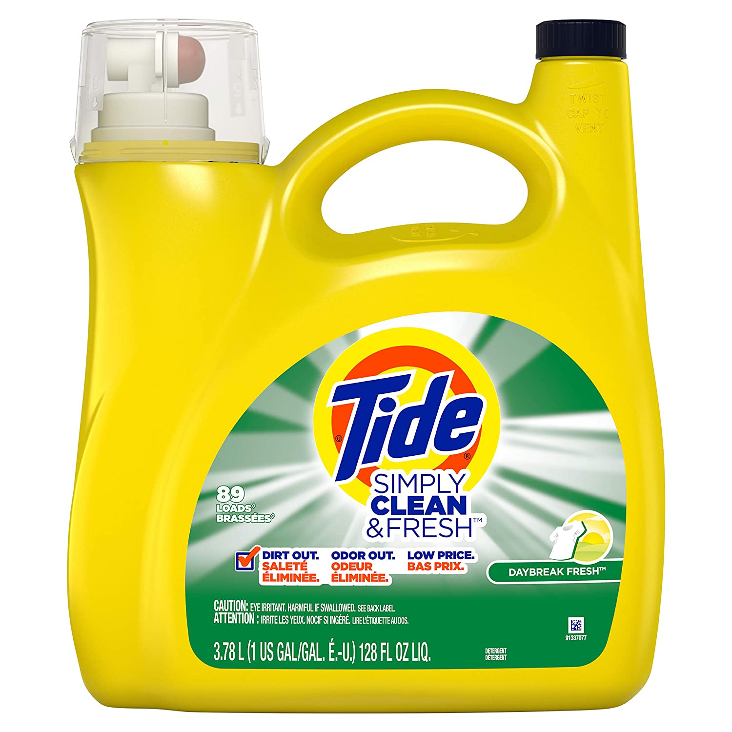 Tide Simply Clean & Fresh Liquid Laundry Detergent, Daybreak Fresh, 89