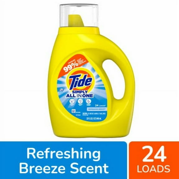 2X - Tide Simply Clean & Fresh Refreshing Breeze Liquid Laundry Detergent