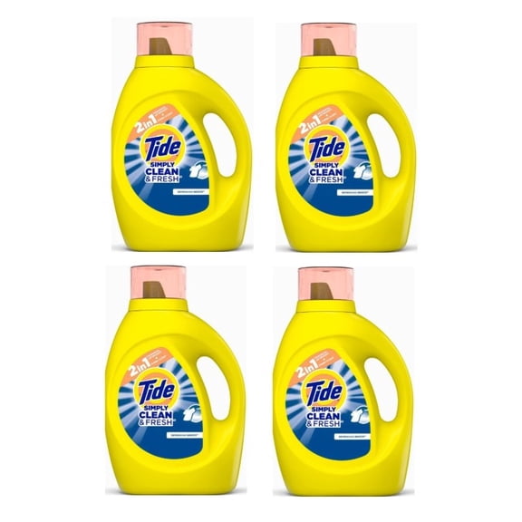 Tide Simply Laundry Detergent, Daybreak Fresh, 32 oz, 4 Pack
