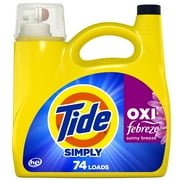 Tide Simply Oxi Boost + Febreze Odor Defense, Sunny Breeze, 74 Loads, 105 fl oz