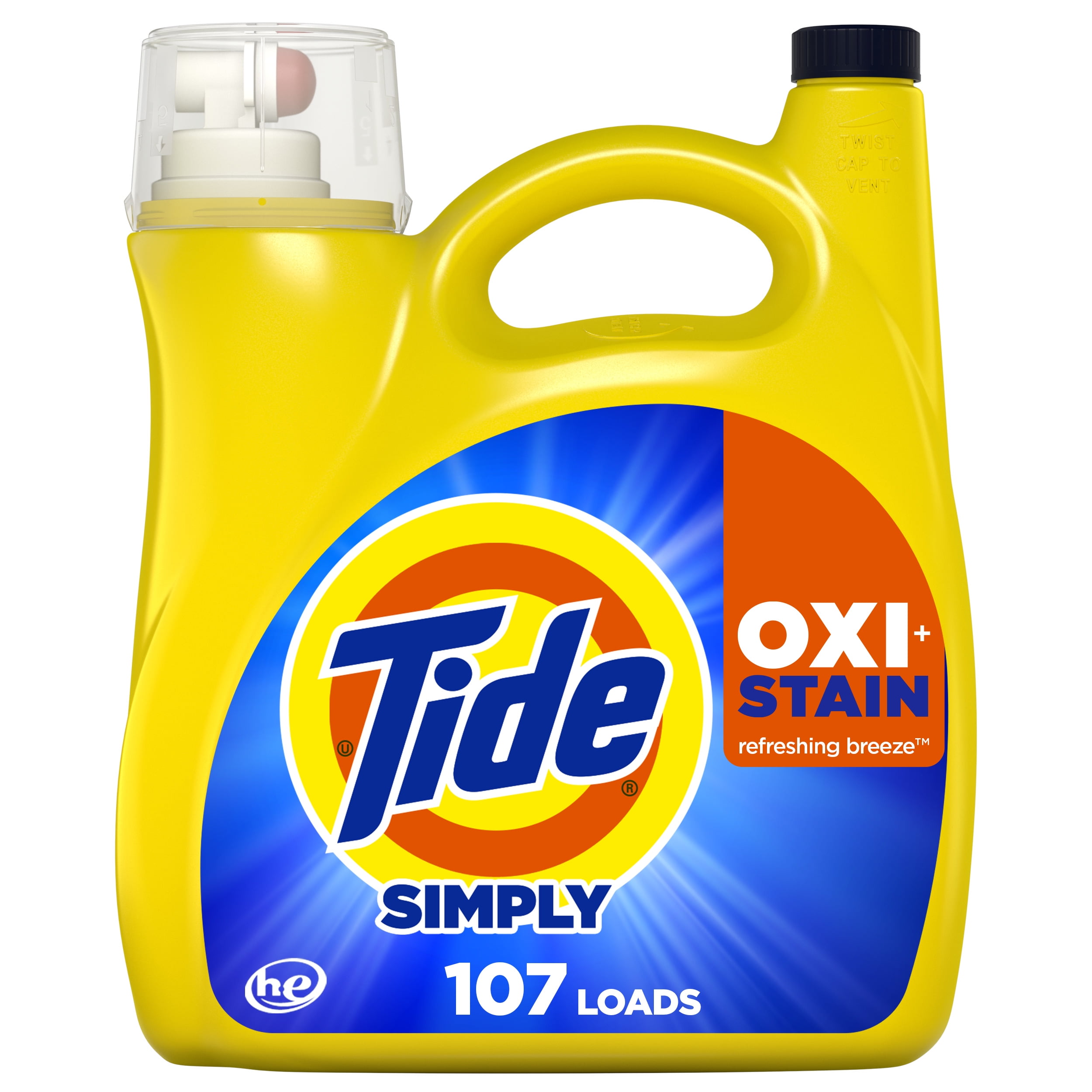 Tide Simply Oxi Boost Liquid Laundry Detergent for White Fabrics