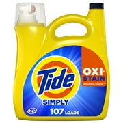Tide Simply Oxi Boost + Ultra Stain Release, Refreshing Breeze, 107 Loads, 151 fl oz
