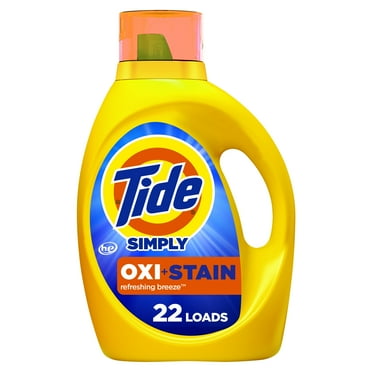 Tide Simply Oxi Boost + Ultra Stain Release, Refreshing Breeze, 22 Loads, 31 fl oz