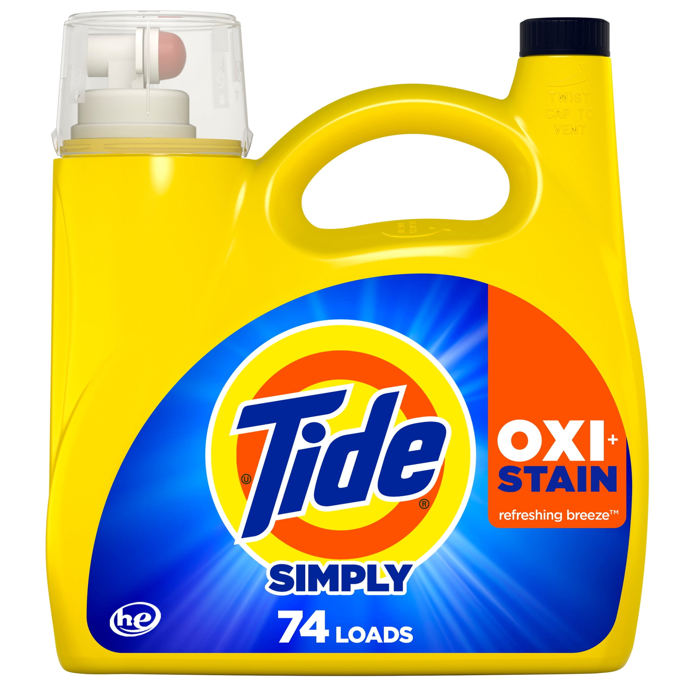 Tide, Liquid Laundry Detergent, Refreshing Breeze Scent, 105 fl oz