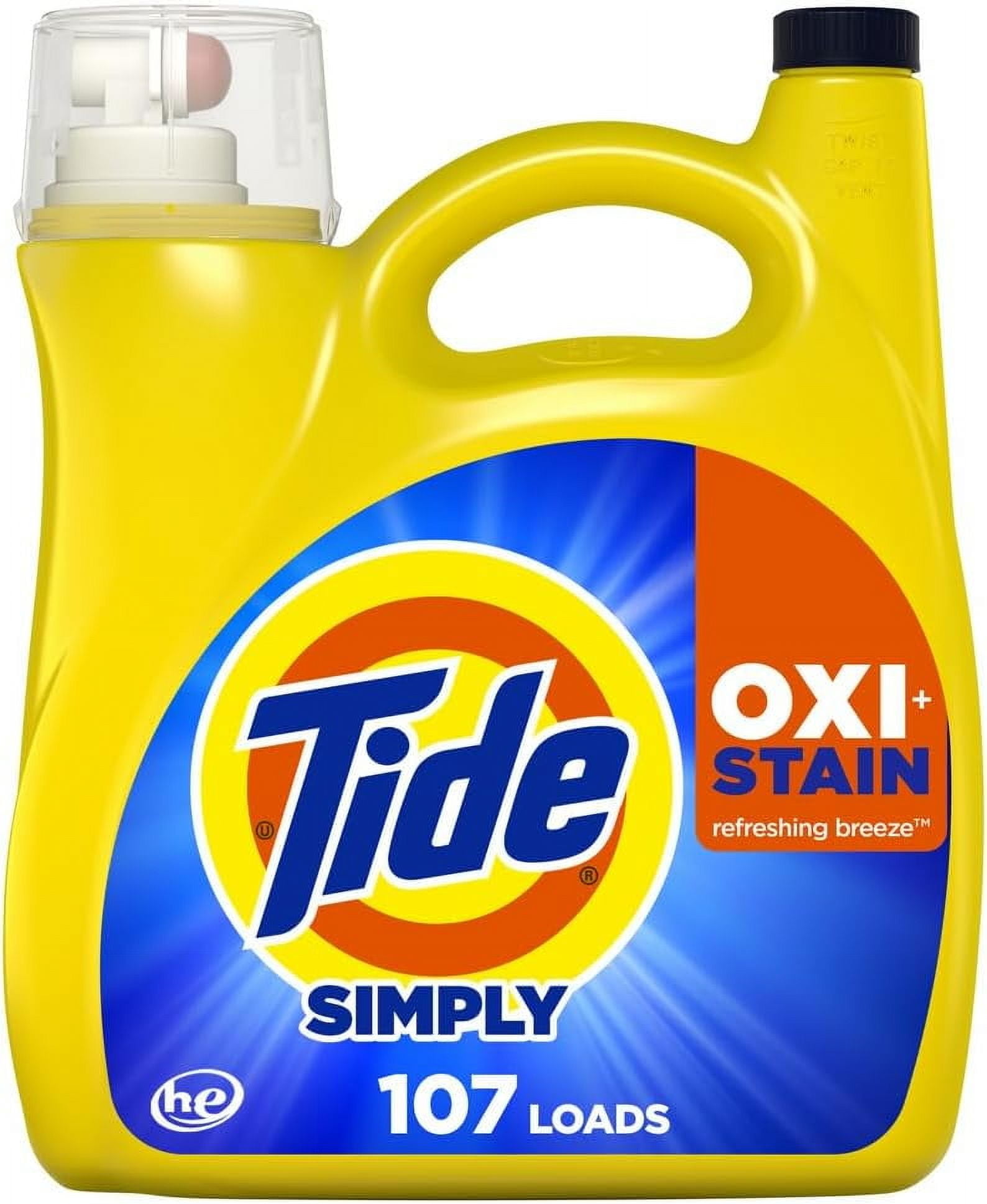 Tide Simply Oxi Boost Liquid Laundry Detergent for White Fabrics