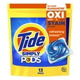 thumbnail image 1 of Tide Simply PODS Oxi Ultra Stain Release Liquid Laundry Detergent, Refreshing Breeze, 13 Count, 1 of 11