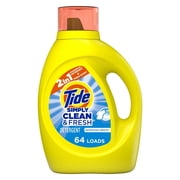 Tide Simply Refreshing Breeze, 64 Loads Liquid Laundry Detergent, 92 fl oz 2 PACK