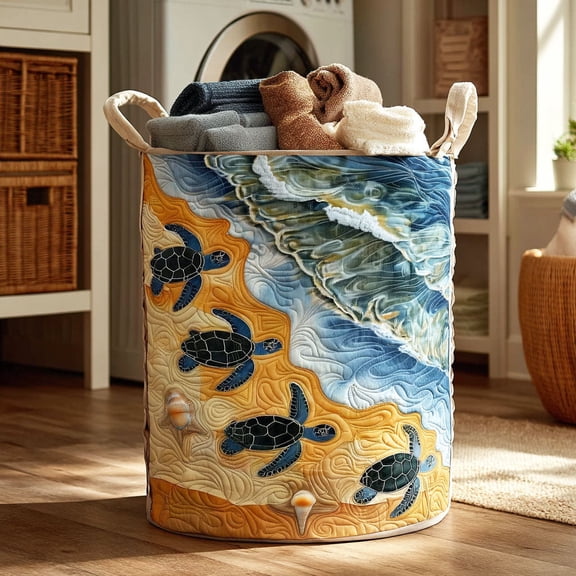 Tide Spirit Quilted Laundry Basket