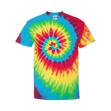 Maglietta Unisex Tie Dye Hipster, Retro E Colorata Per Festival