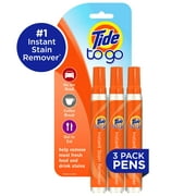 Tide To Go Instant Stain Remover Pen and Laundry Spot Cleaner, Travel Size Stain Sticks, Fresh, 1.01 Fluid Ounces Each, 3 Count