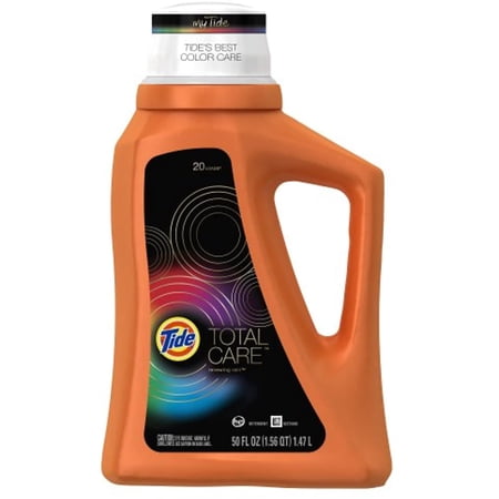 Tide Total Care HE Renewing Rain Scent Liquid Color Laundry Detergent 50 Fl Oz