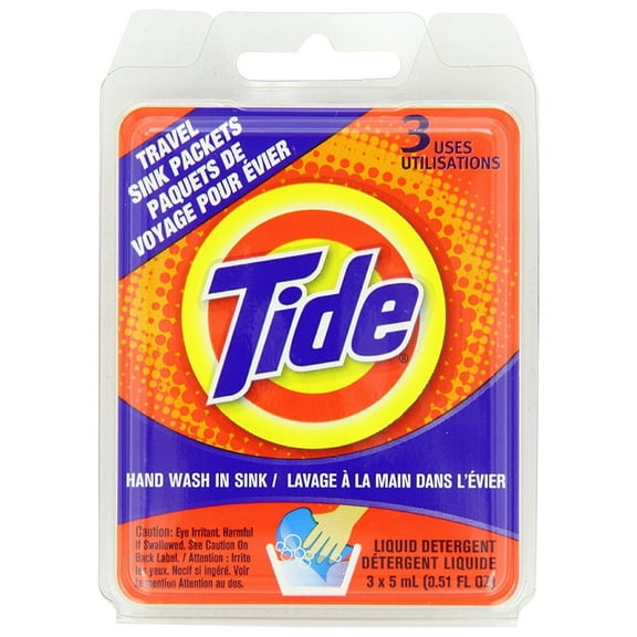 Tide Travel Sink Packets Size 3Ct