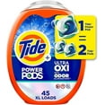 thumbnail image 1 of Tide Ultra OXI Power PODS with Odor Eliminators Laundry Detergent Pacs 45 Count For Visible and Invisible Dirt, 1 of 5