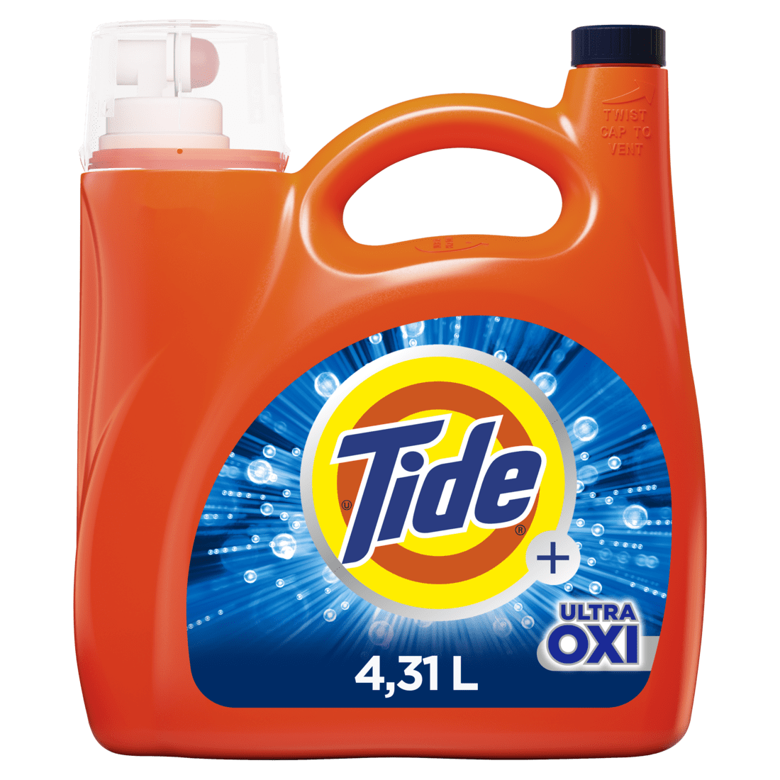 Tide Ultra Oxi with Odor Eliminators Liquid Laundry Detergent, 146 fl oz