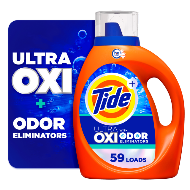 Tide Ultra OXI with Odor Eliminators Liquid Laundry Detergent, 59 Loads