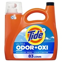 Tide Ultra Odor Defense Plus Oxi Liquid Laundry Detergent, 117 fl oz, 83 loads
