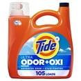 thumbnail image 1 of Tide Ultra Odor Defense Plus Oxi Liquid Laundry Detergent, 148 fl oz, 105 Loads, 1 of 13