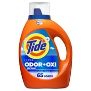 منظف الغسيل السائل Tide Ultra Odor Defense Plus Oxi، 92 أونصة، 65 حمولة