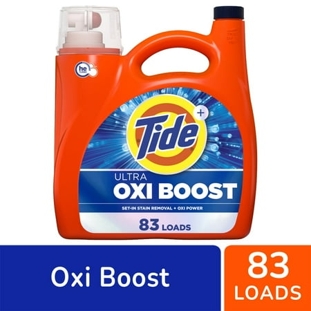 Tide Ultra Oxi Boost Liquid Laundry Detergent - 117 fl oz